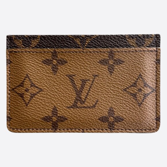 Louis Vuitton Brown Reverse Monogram Card Holder - Picture 1 of 3